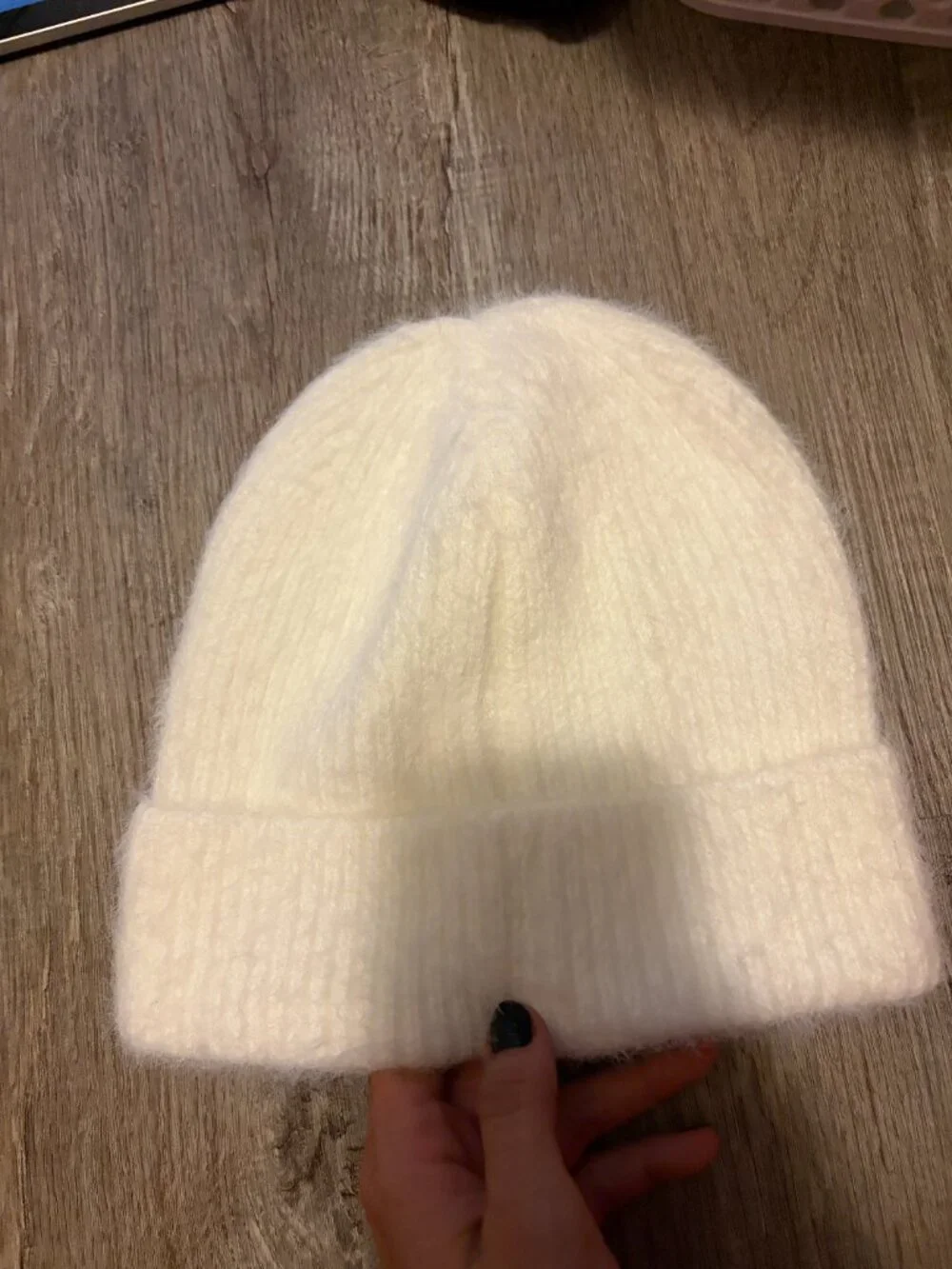 Sparkly White Beanie Barely Worn For Winter Cute Accessory OS
